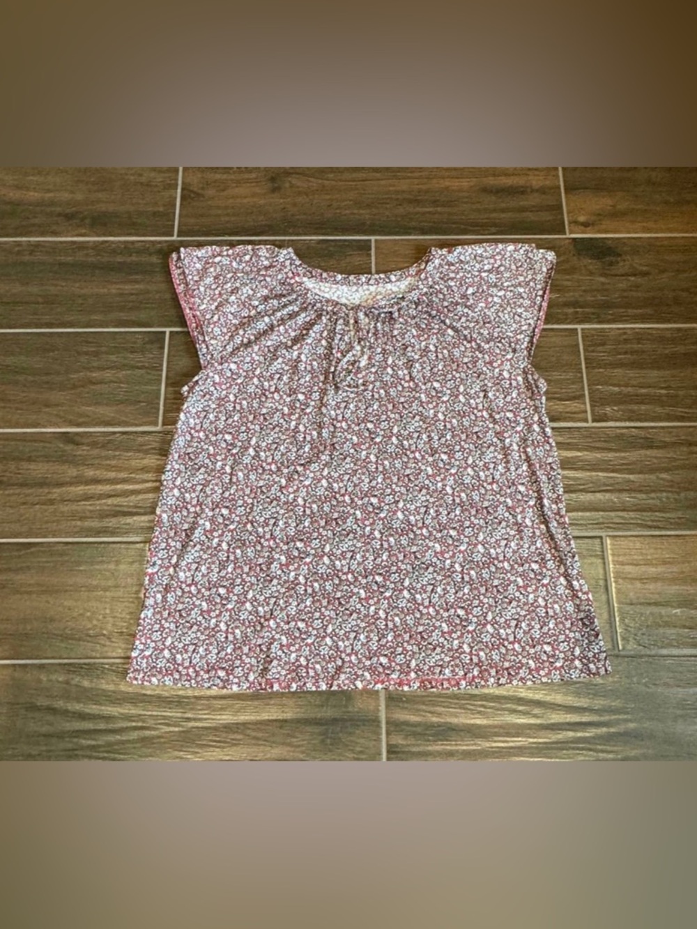 Loft Outlet Everyday V-Neck Floral Top Size Large